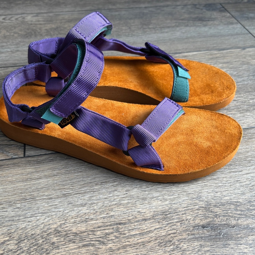 Teva Women’s Original Universal Backpack Sandals Adjustable Deep Purple Sz 9 - Picture 2 of 10
